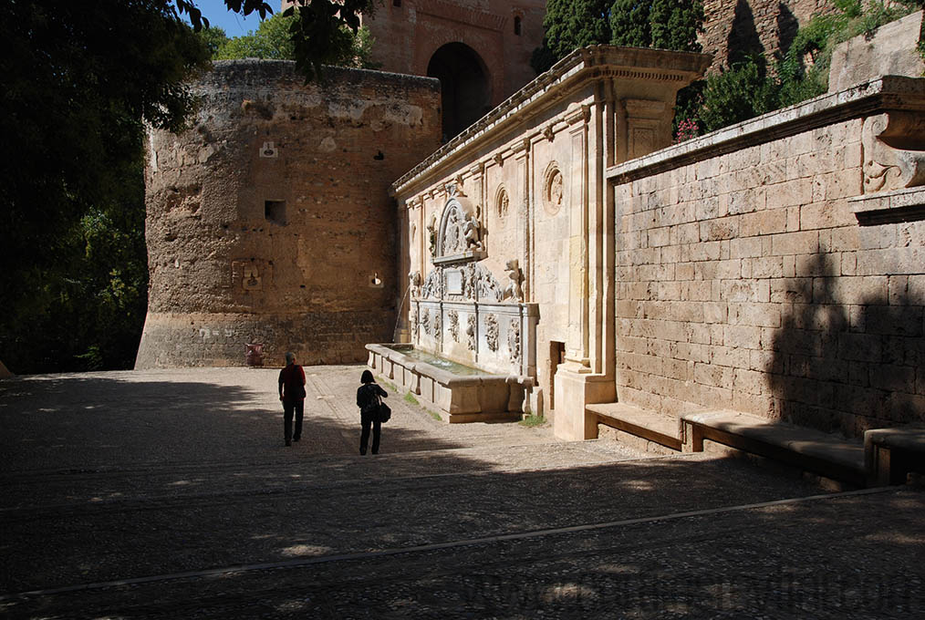 The walls of Alhambra Granada