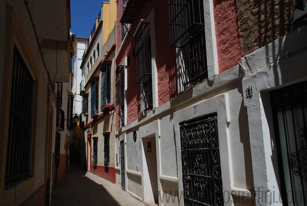 Tiny road near Albayc in Granada spain
