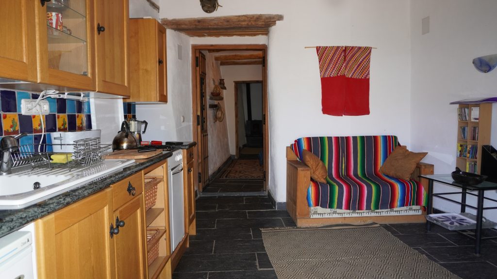 Kithcen and living space in Pablito cortijo.